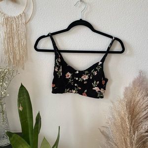Floral bralette/crop top